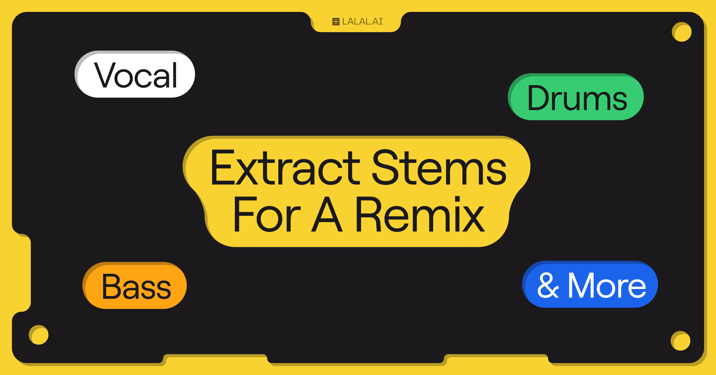 Extract Stems For a Remix (Vocals, Drums, Bass, Piano, and More)