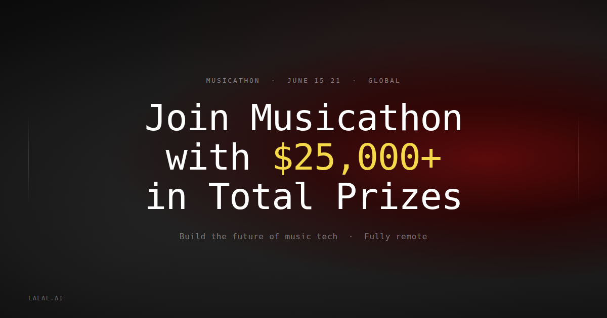 We're Part of the Musicathon with $25,000+ in Total Prizes