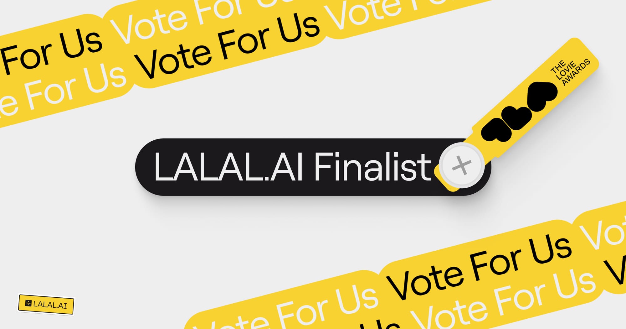 LALAL.AI Is the Lovie Awards Finalist! Vote for Us to Help Us Win
