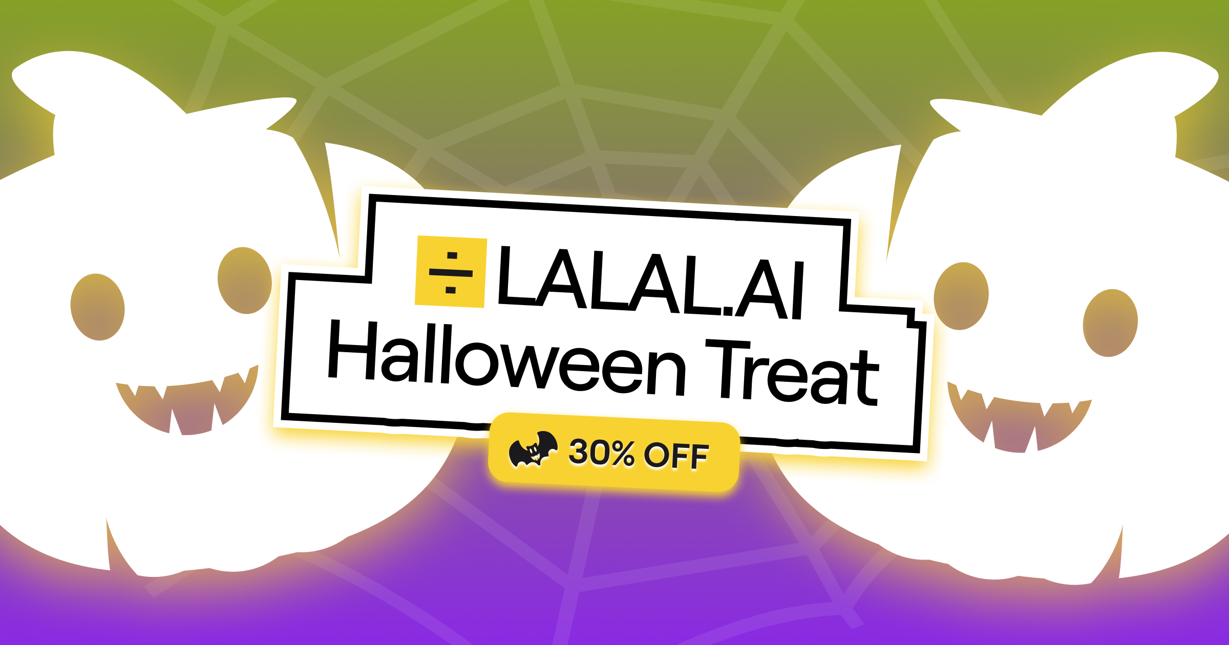 LALAL.AI Halloween Sale: 30% OFF PRO Annual